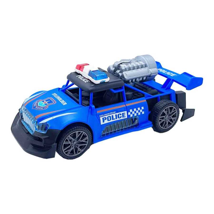 Spray police car